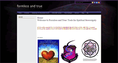 Desktop Screenshot of formlessandtrue.com